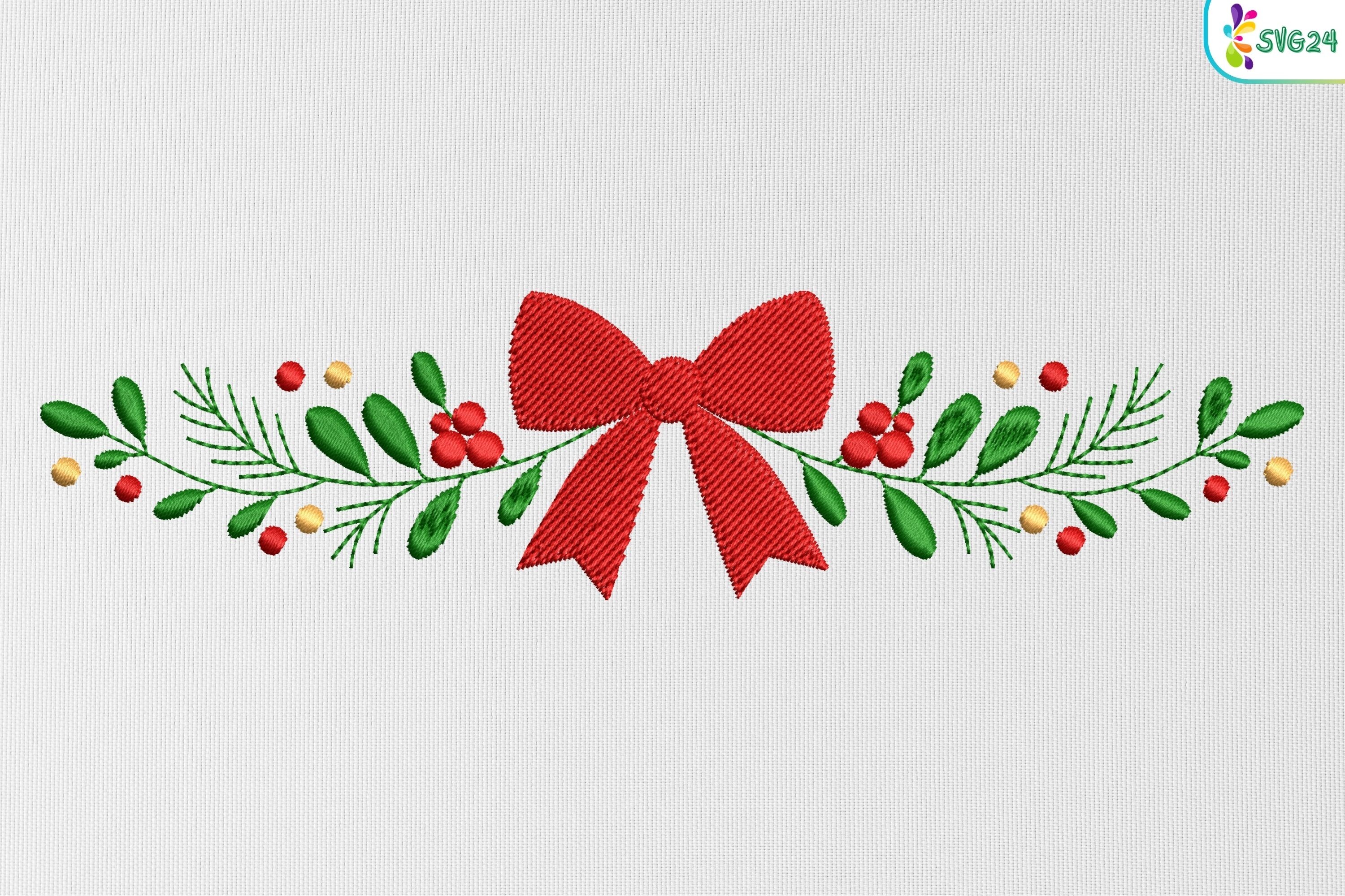 Christmas Bow Garland