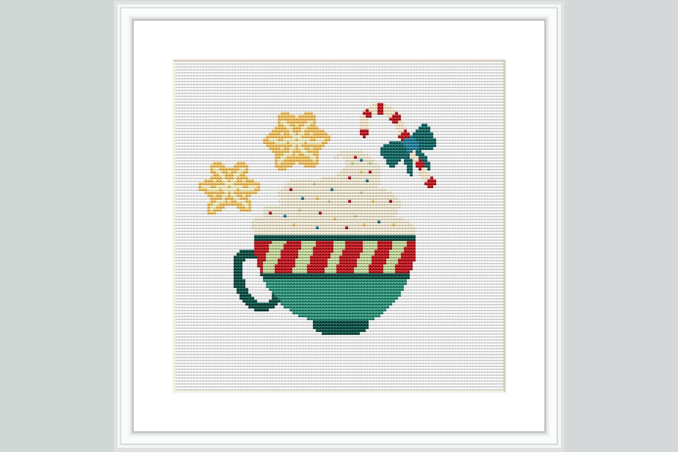 Christmas Coffee Cross Stitch Pattern