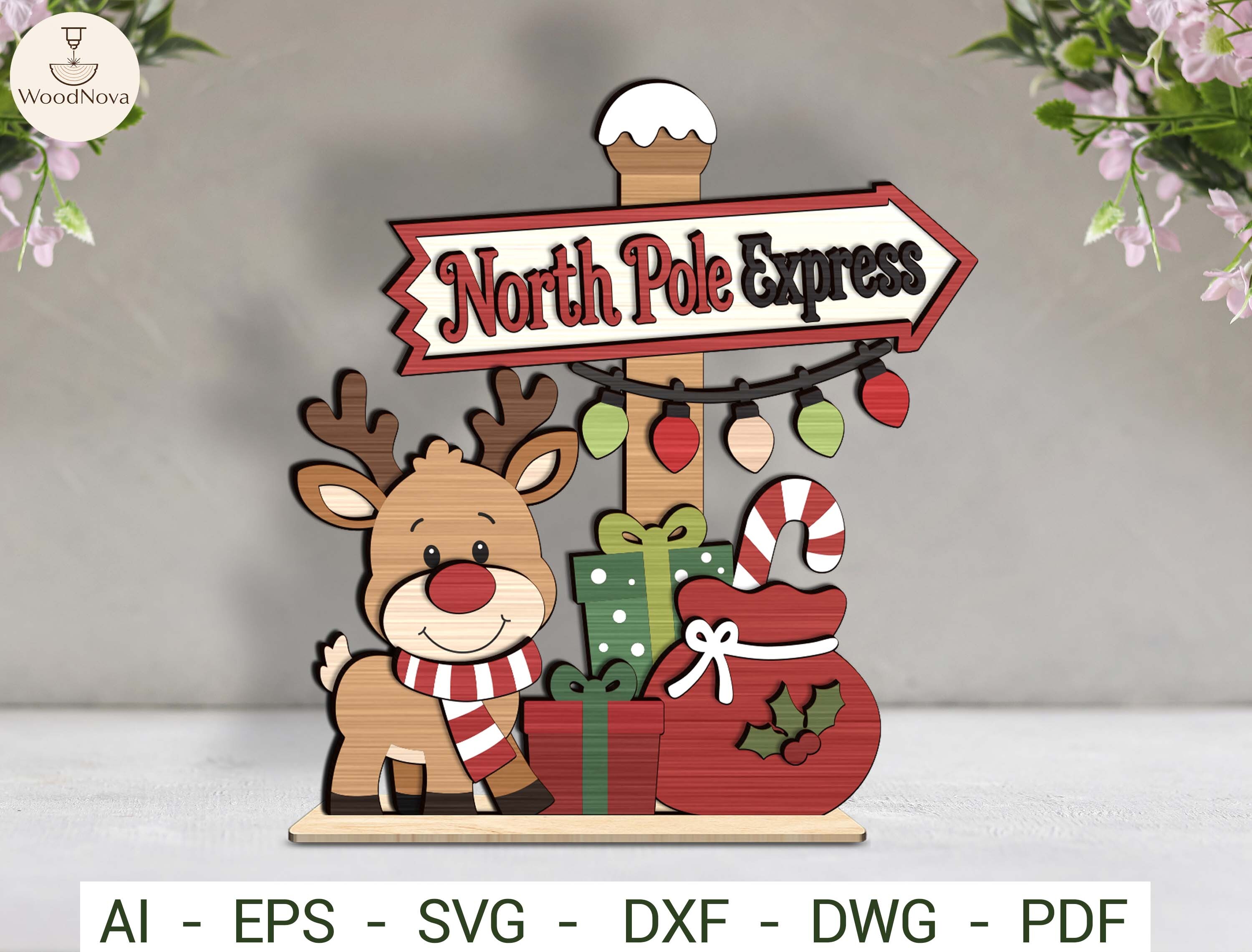 Christmas Decor Laser Cut File