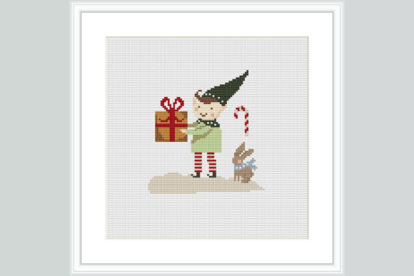 Christmas Elf Cross Stitch Pattern