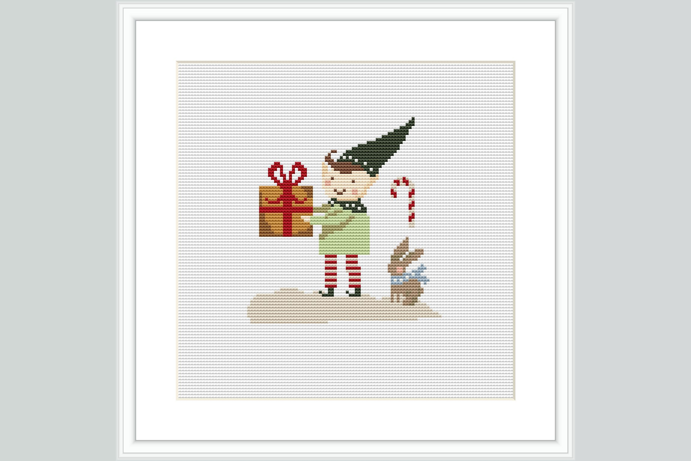 Christmas Elf Cross Stitch Pattern