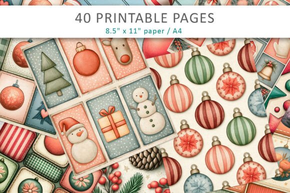 Christmas Junk Journal Pages