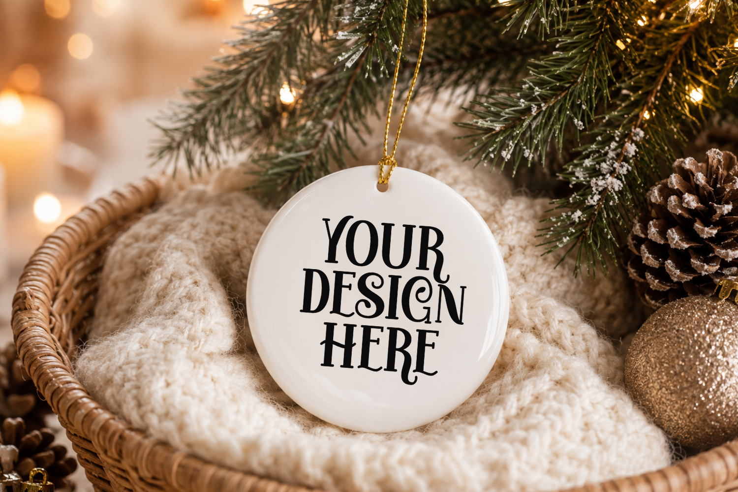 Christmas Ornament Mockup