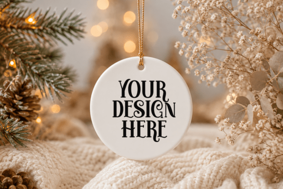 Christmas Ornament Mockup