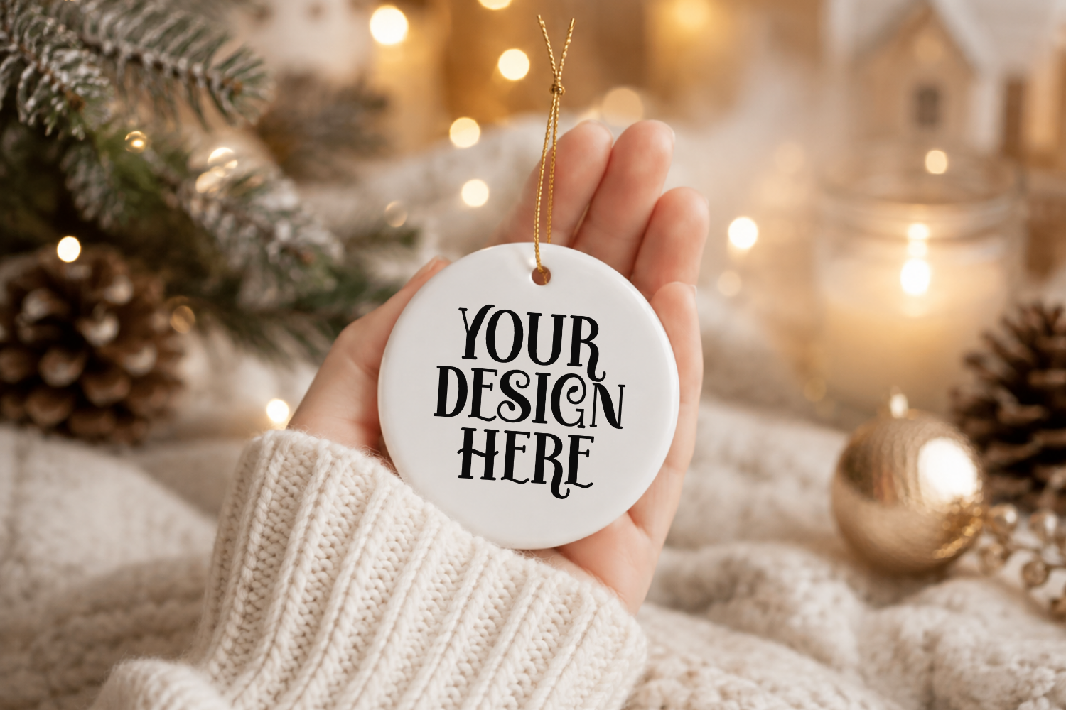 Christmas Ornament Mockup