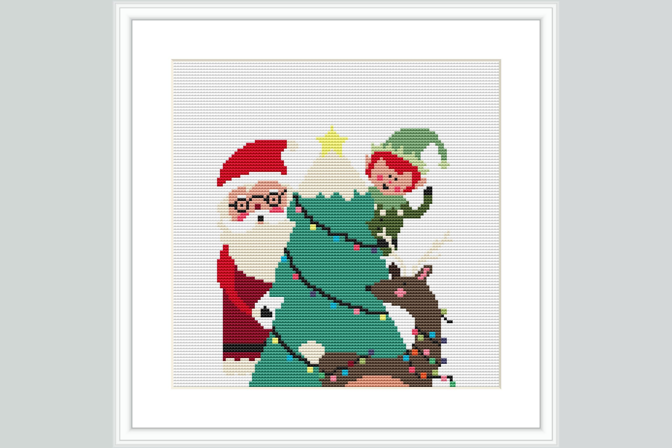 Christmas Scene Cross Stitch Pattern