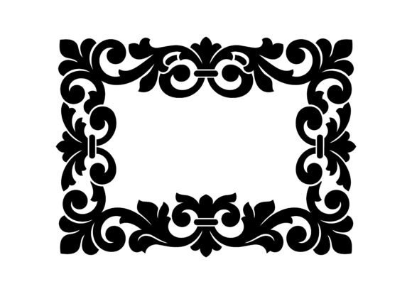 Classic Acanthus Ornament Frame SVG