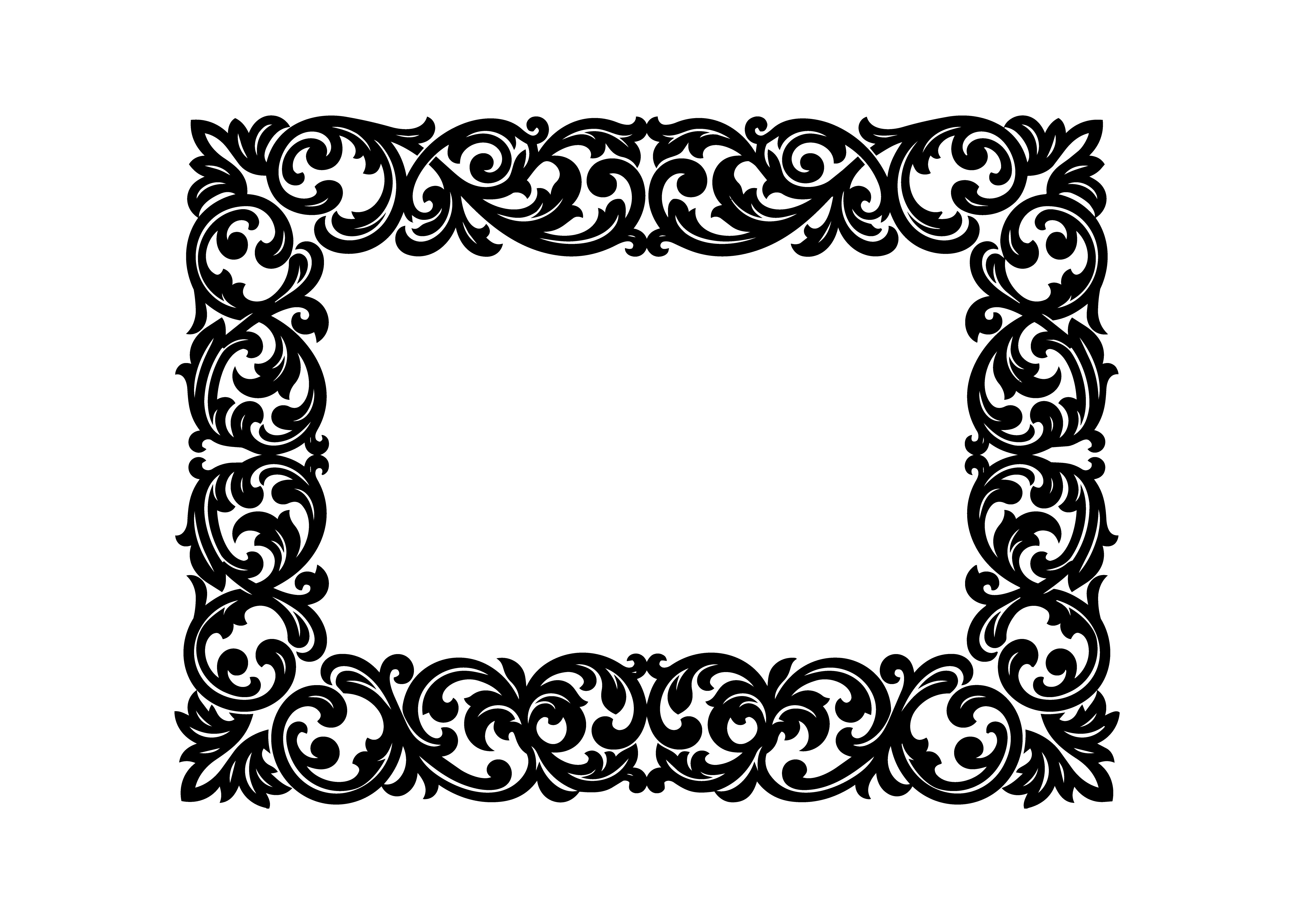 Classic Acanthus Scroll Frame SVG