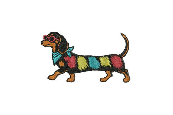 Colorful Sausage Dog