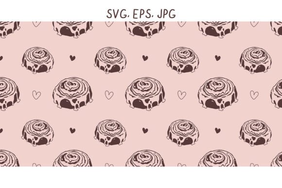 Cozy Cinnamon Roll Seamless Pattern
