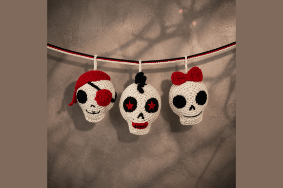 Crochet Skull Garland Pattern PDF