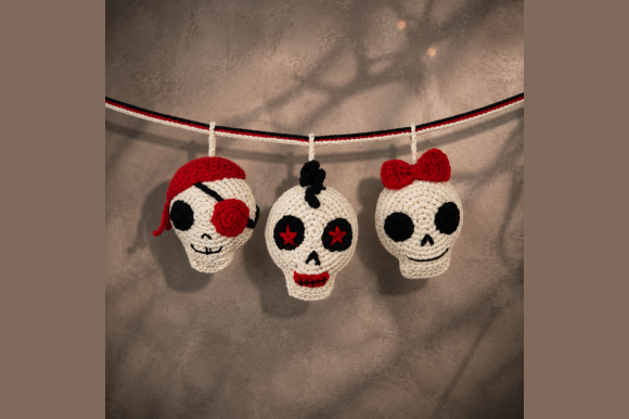 Crochet Skull Garland Pattern PDF