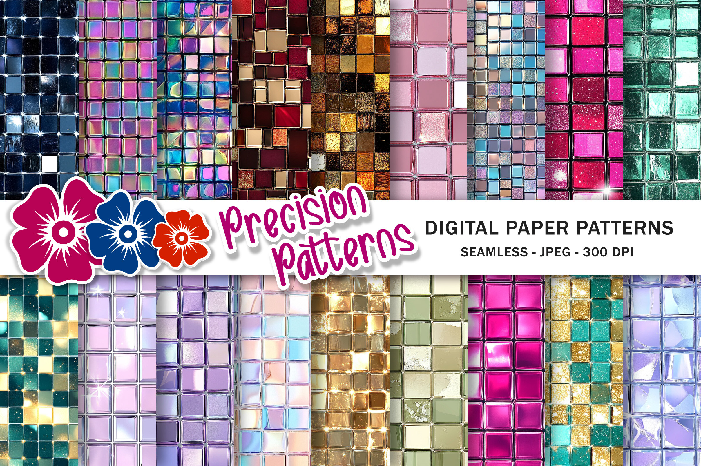 Disco Mirror Digital Paper