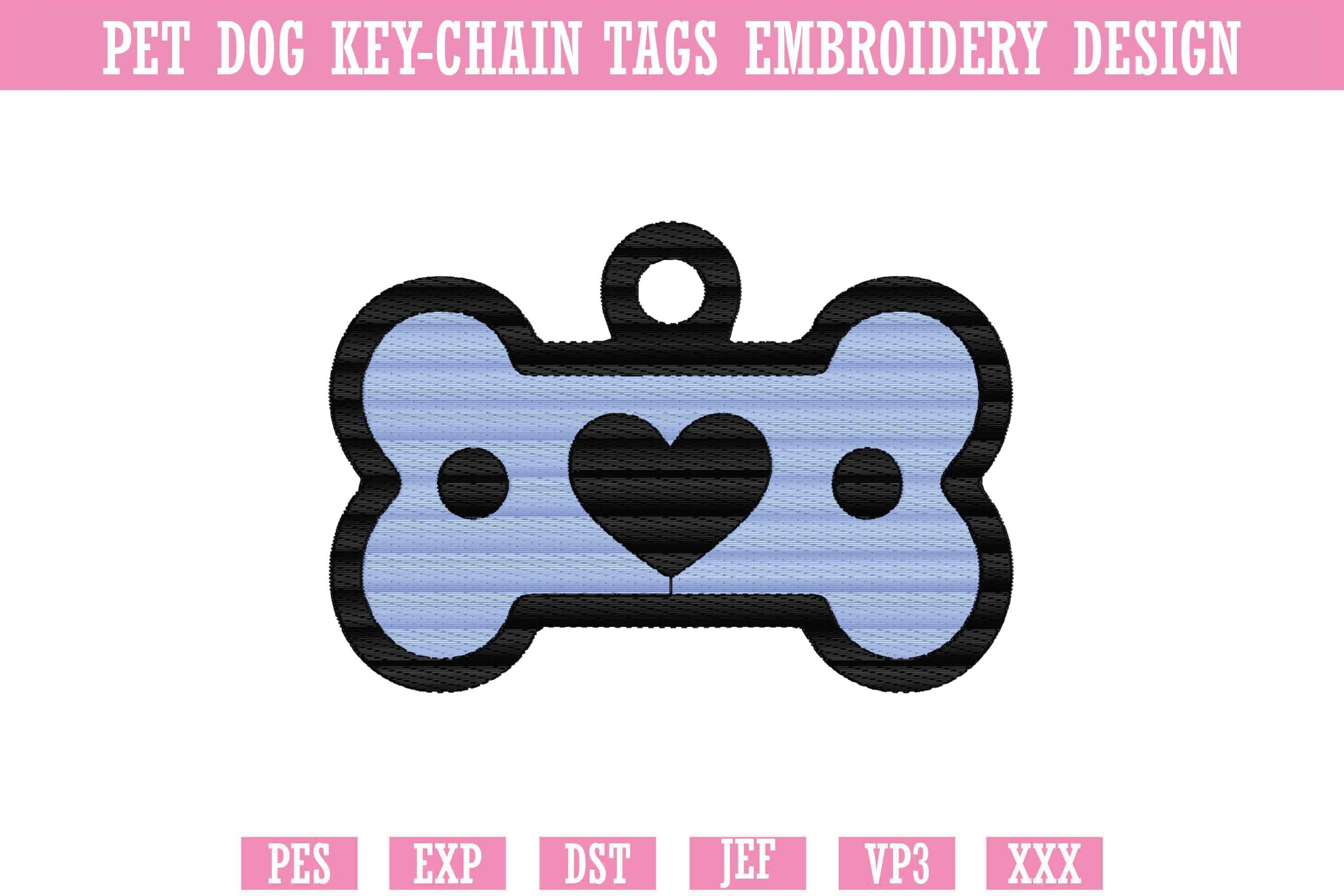 Dog Bone Embroidery Design