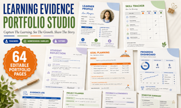 Editable PPT Learning Evidence Portfolio
