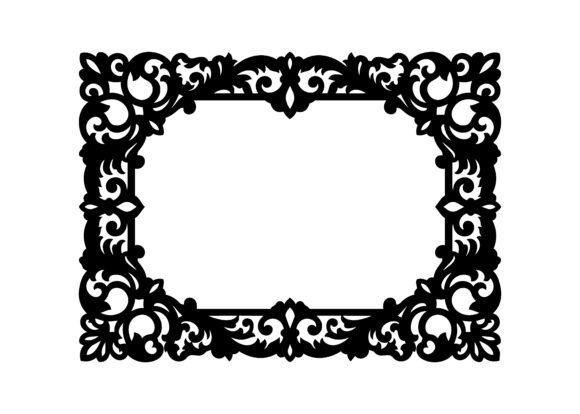 Elegant Ornamental Flourish Frame SVG