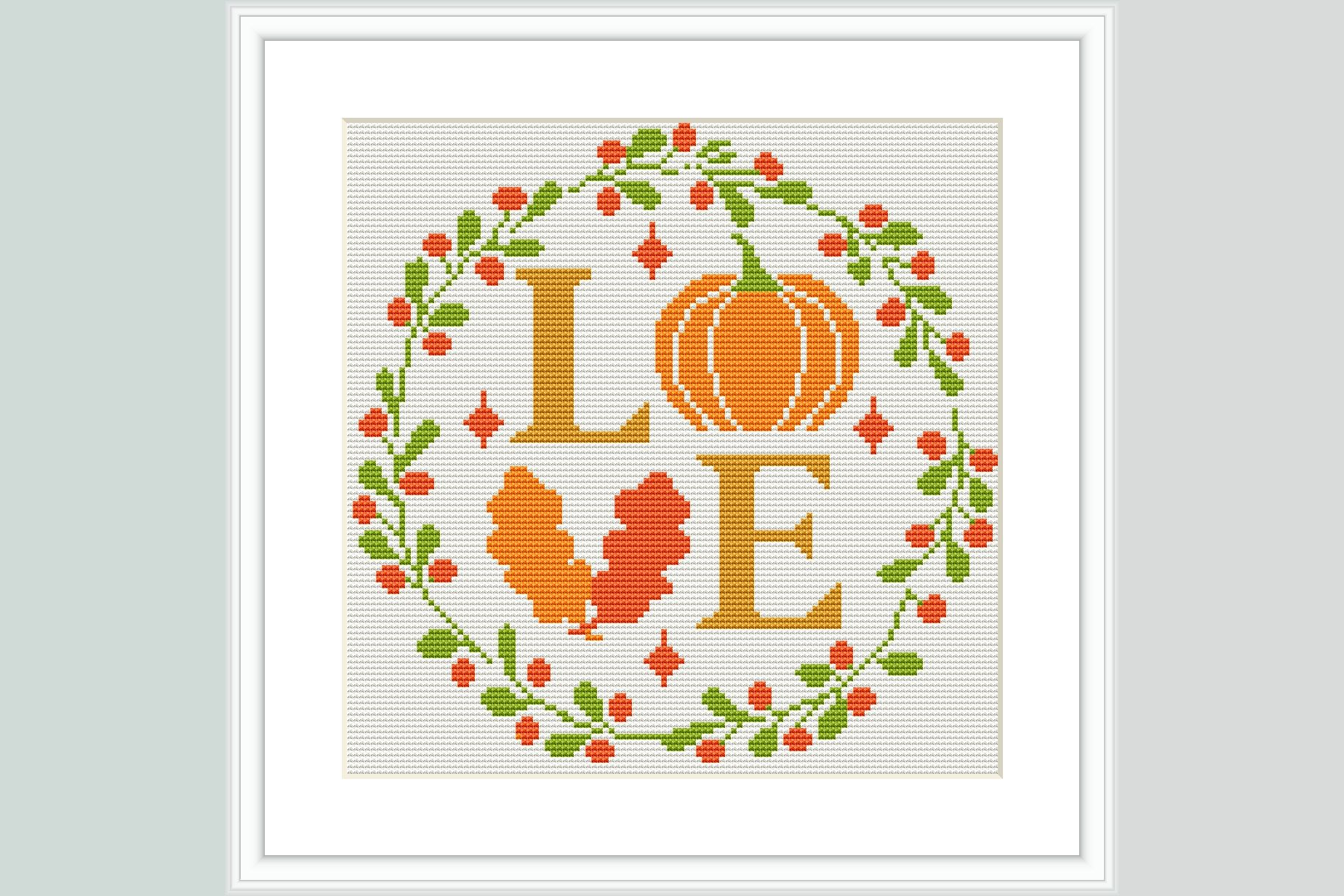 Fall Love Cross Stitch Pattern