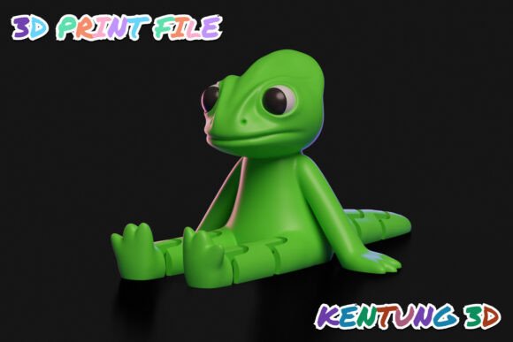 Articulated Sitting Gingerbread 3D STL | Print-in-Place Flexi Christmas Figure - Image 18