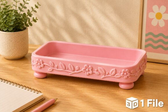 Cup Holder Tray 3D Print STL File - Image 4