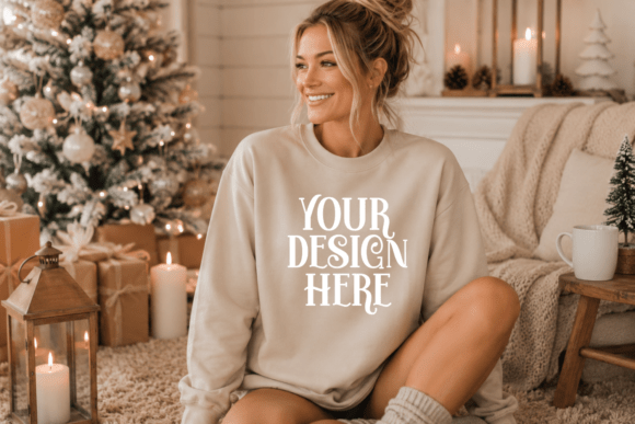 Gildan 18000 Sweatshirt Mockups