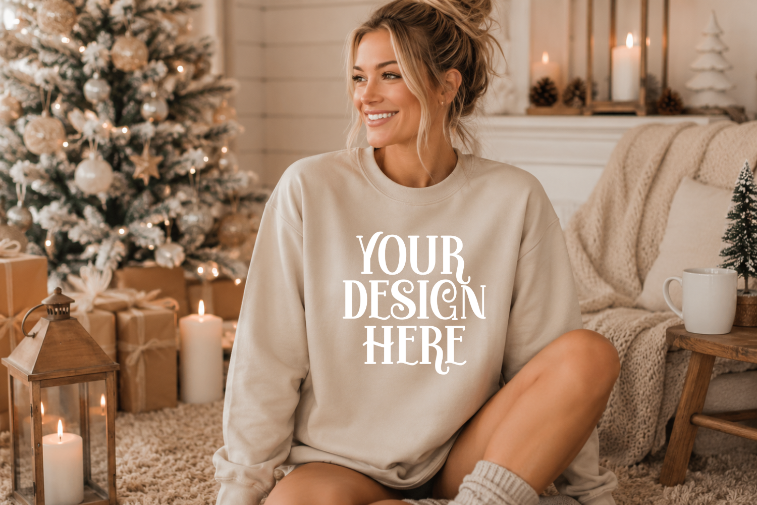 Gildan 18000 Sweatshirt Mockups