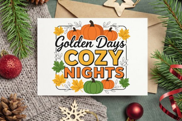 Golden Days Cozy Nights Svg Graphics