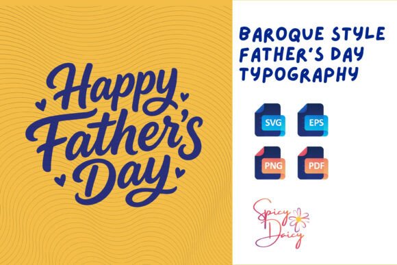 Happy Father's Day Script Lettering Svg