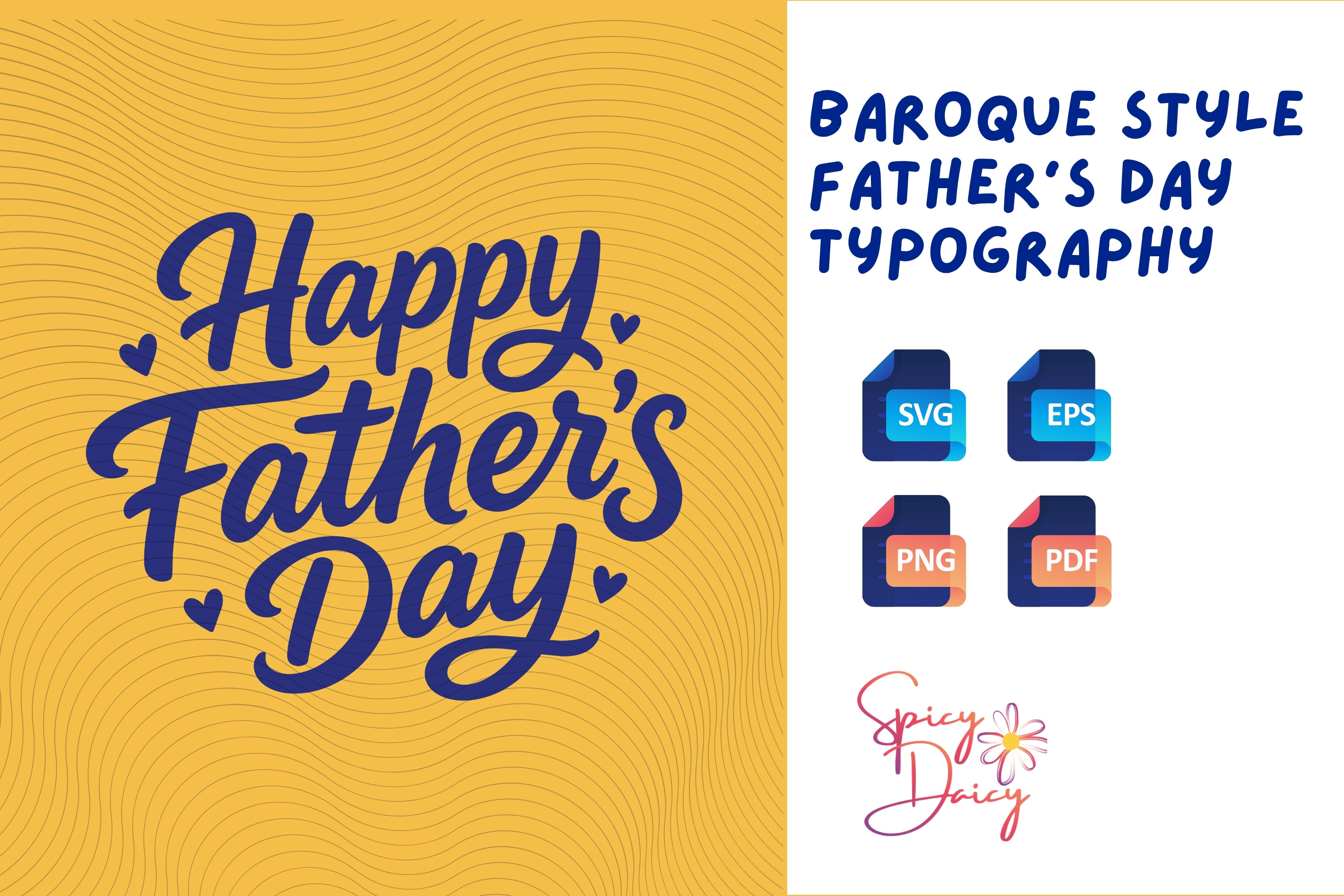 Happy Father's Day Script Lettering Svg