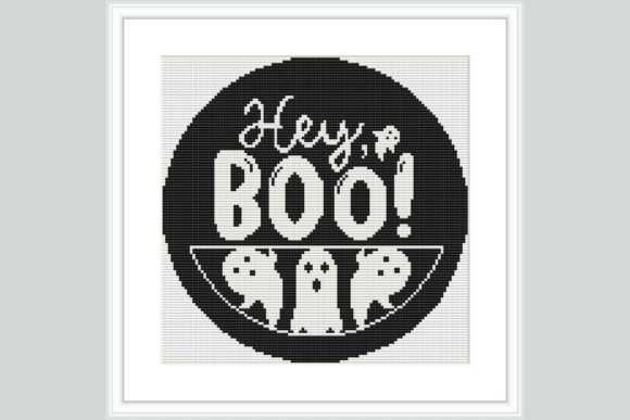Hey Boo Cross Stitch Pattern