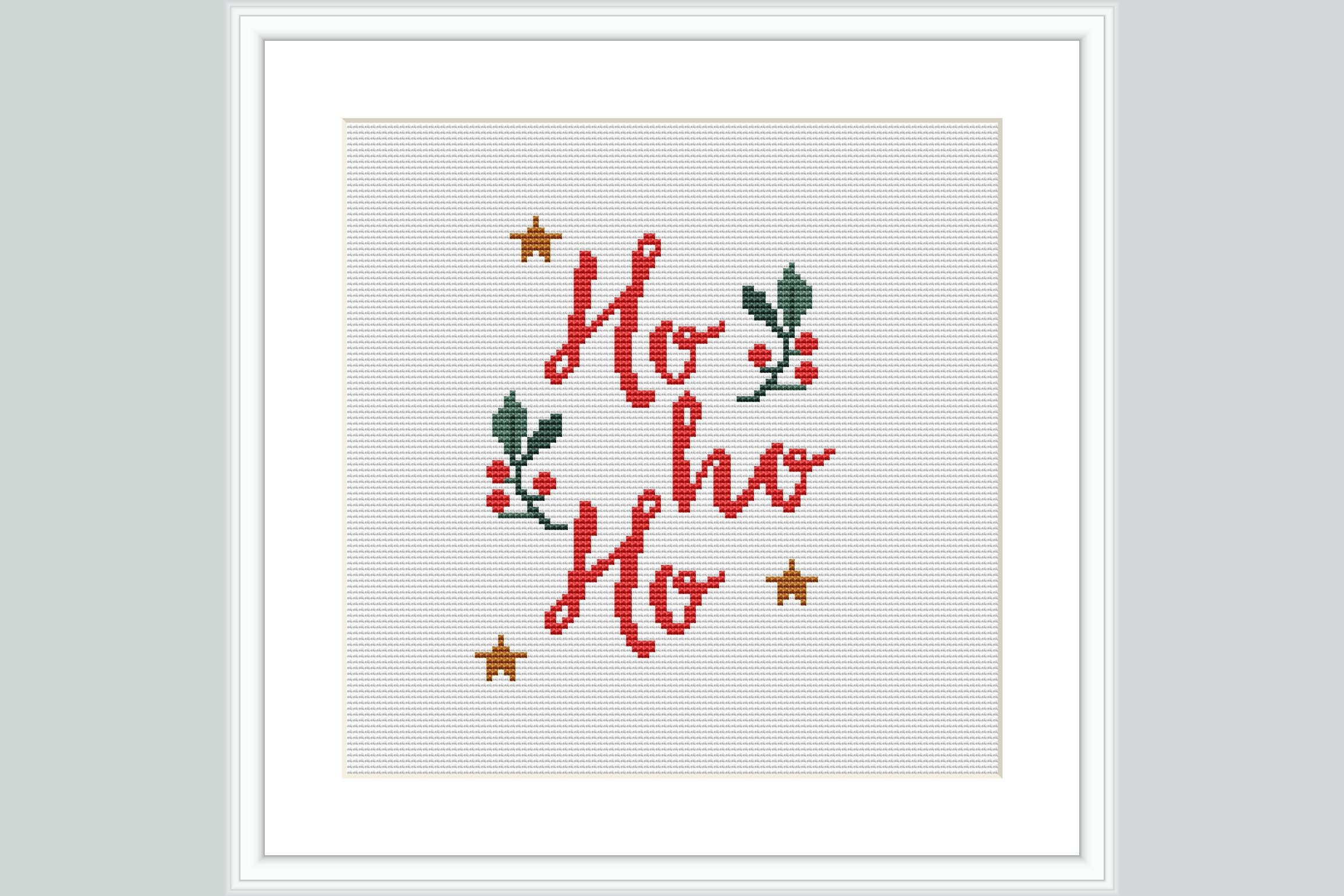 Ho Ho Ho Cross Stitch Pattern