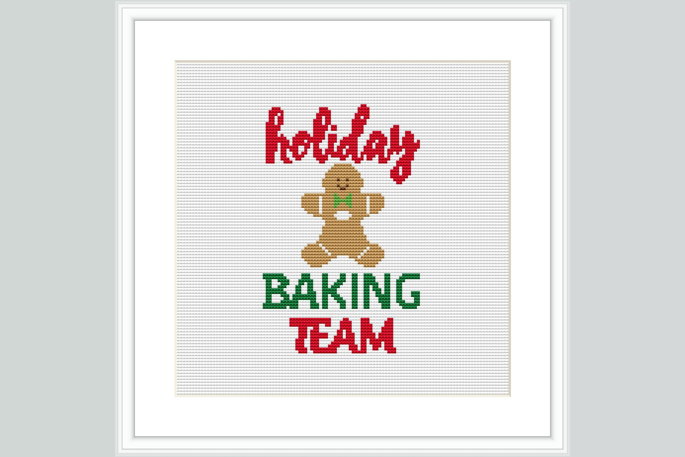 Holiday Baking Team Cross Stitch Pattern