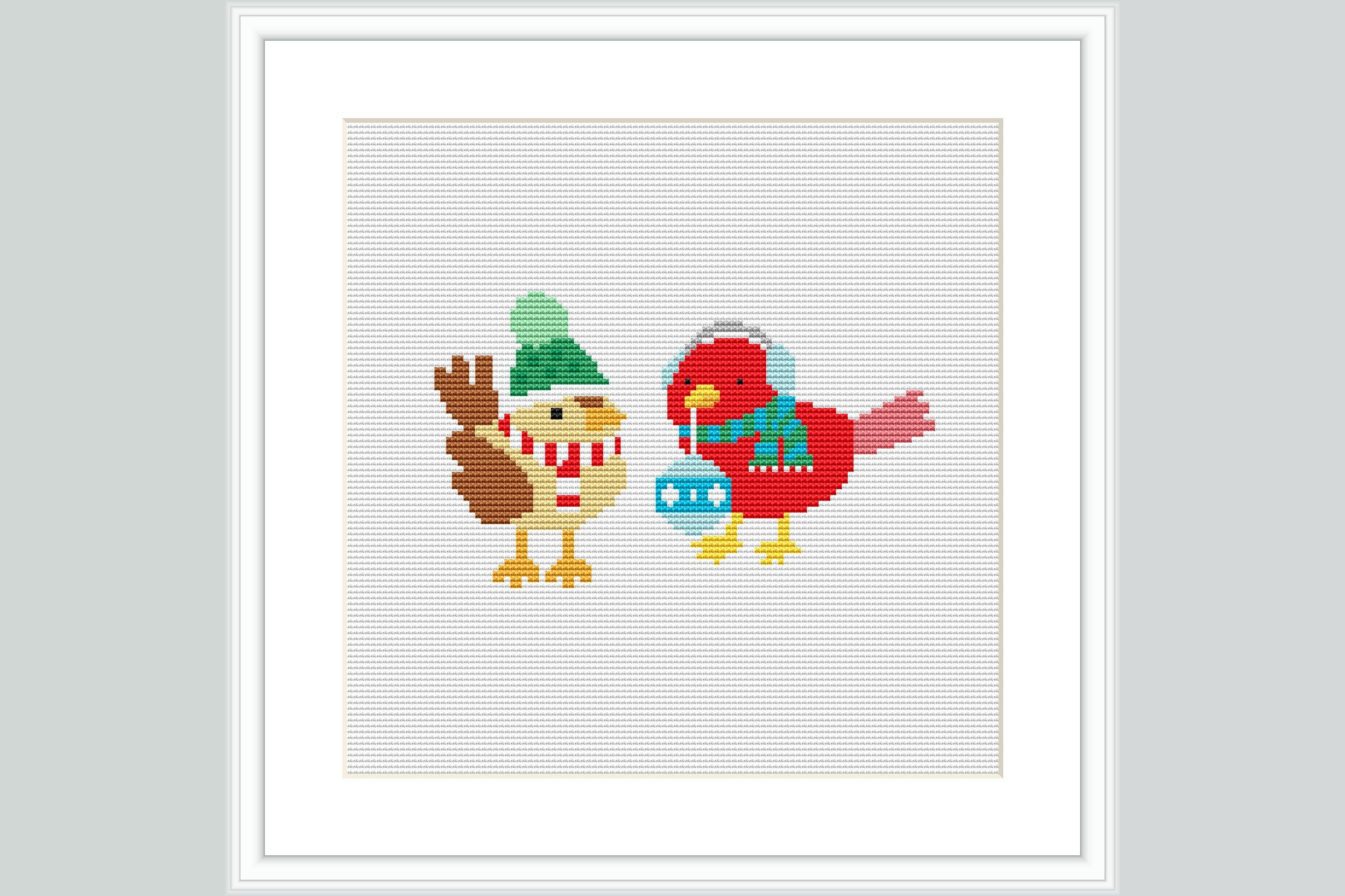 Holiday Birds Cross Stitch Pattern