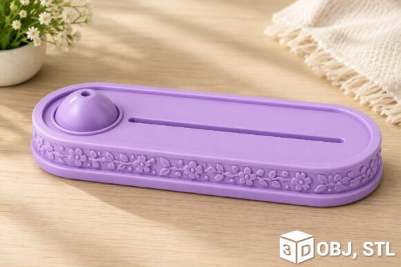Remote Control Holder STL File – 3D Printable Remote Organizer - Image 5