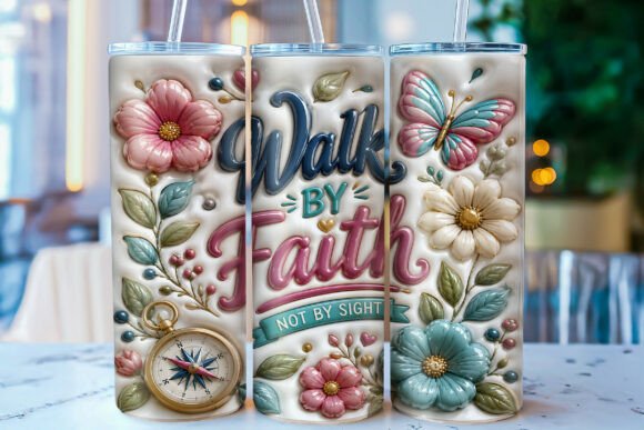 Inflated Walk by Faith 20oz Tumbler Wrap