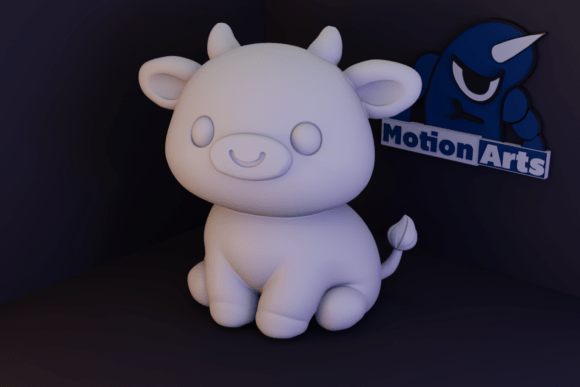 Kawaii Cow 3D Model STL – Cute Beginner-Friendly 3D Printing Figure - Image 2