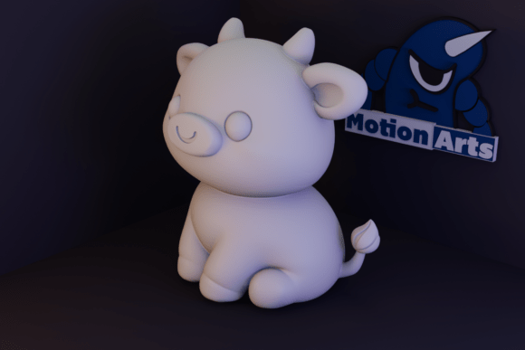 Kawaii Cow 3D Model STL – Cute Beginner-Friendly 3D Printing Figure - Image 3
