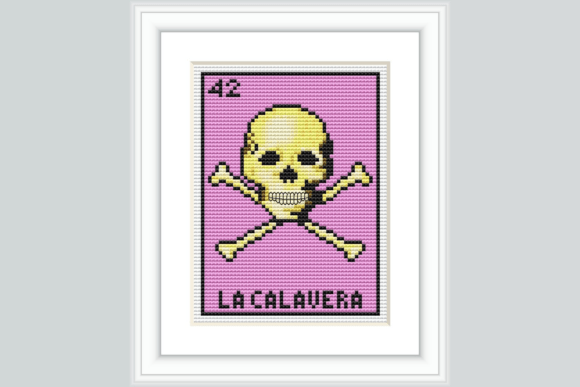 La Calavera Cross Stitch Pattern