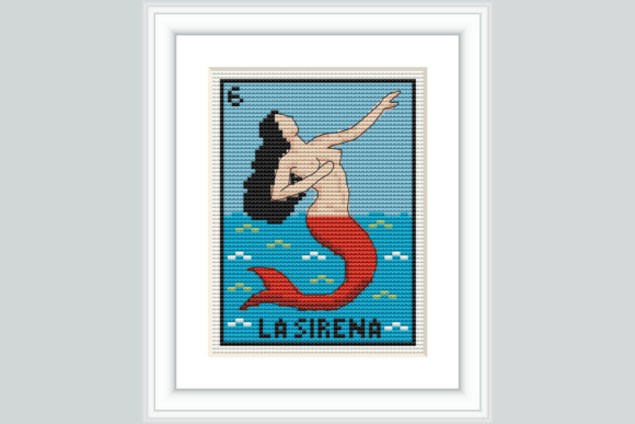 La Sirena Cross Stitch Pattern