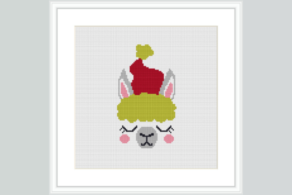 Llama Christmas Cross Stitch Pattern