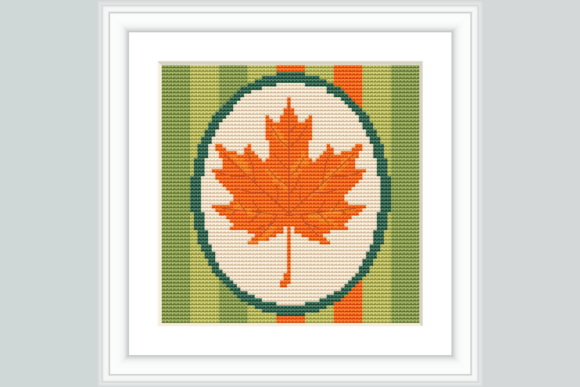 Maple Leaf Cross Stitch Pattern