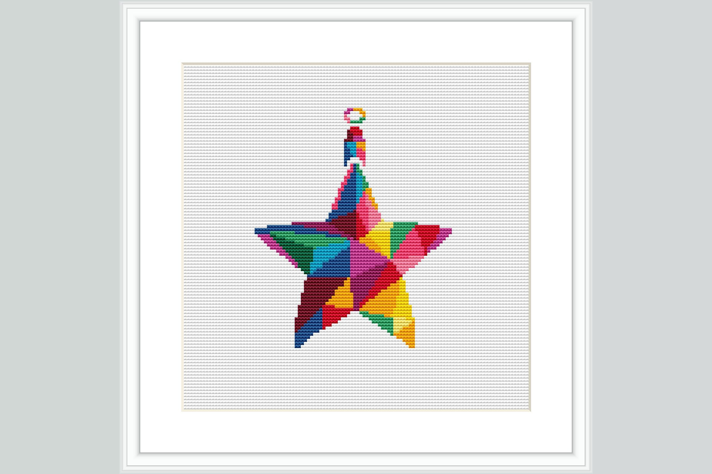 Mosaic Star Cross Stitch Pattern