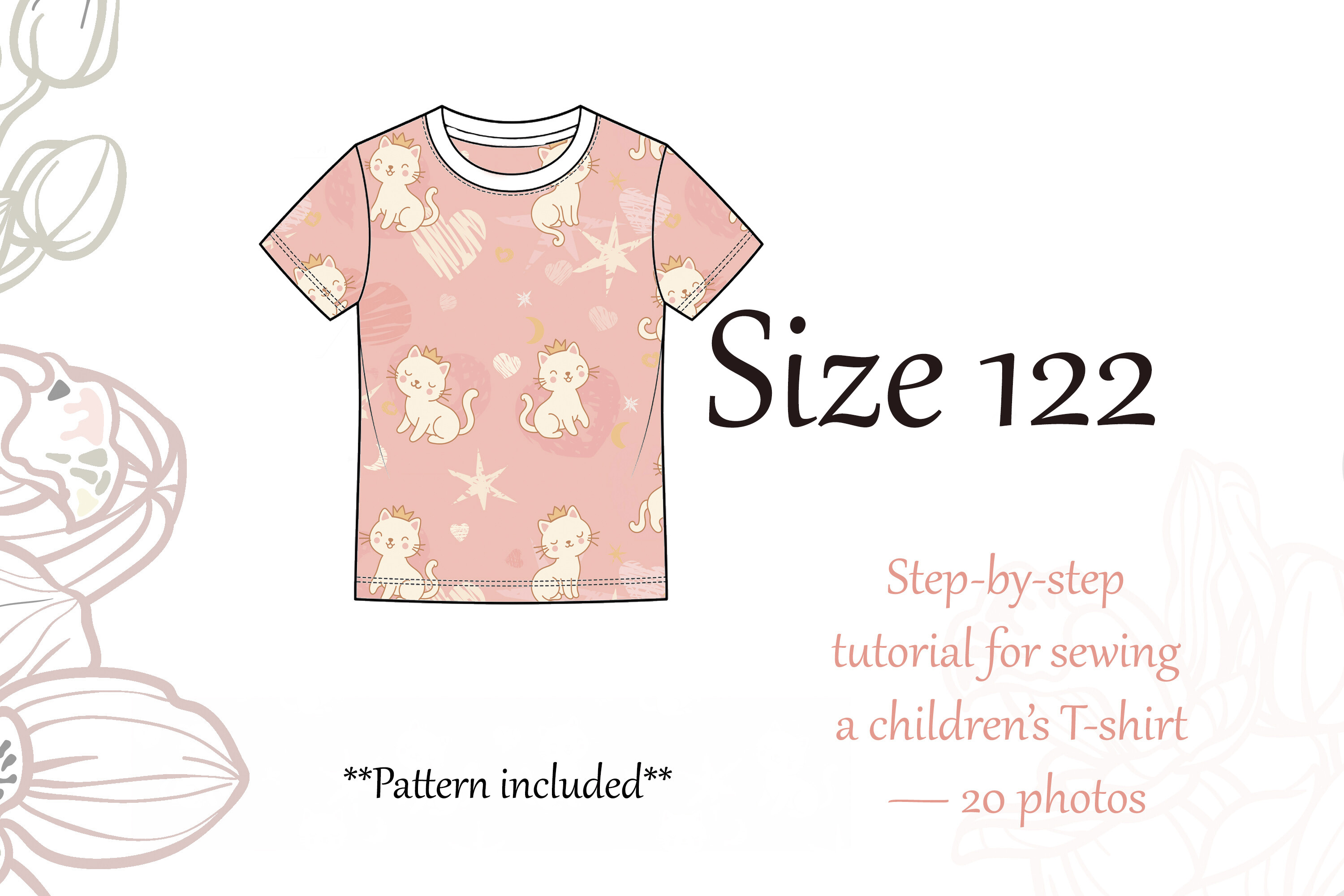PDF Sewing Pattern T-shirt 122