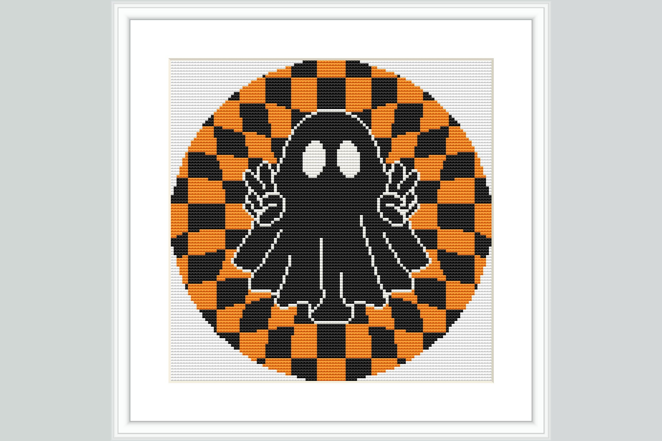Peace Ghost Cross Stitch Pattern