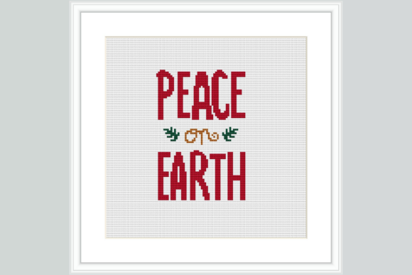 Peace on Earth Cross Stitch Pattern
