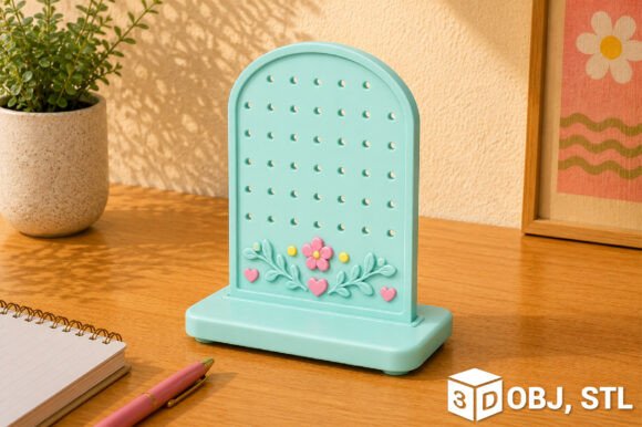Pegboard Organizer 3D Print STL OBJ – Printable Storage for Workshop & Home Office - Image 1