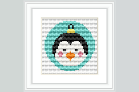 Penguin Ornament Cross Stitch Pattern