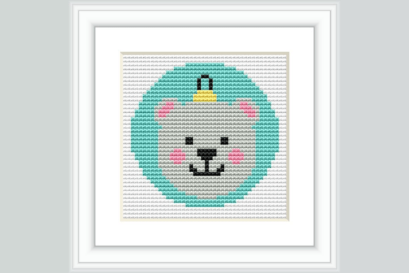Polar Bear Ornament Cross Stitch Pattern