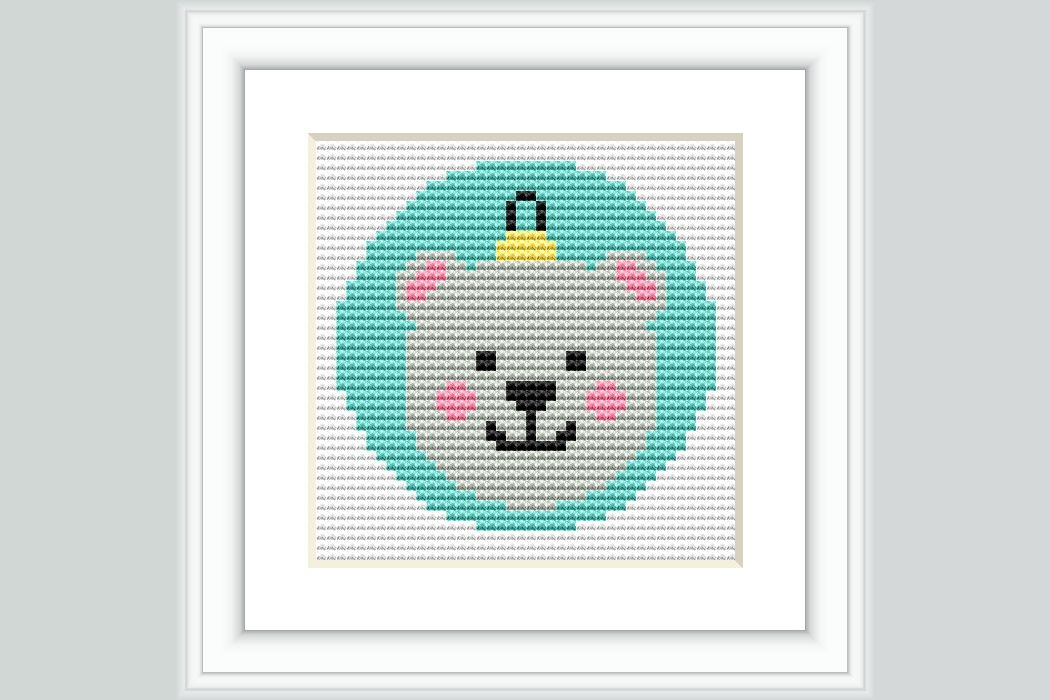 Polar Bear Ornament Cross Stitch Pattern