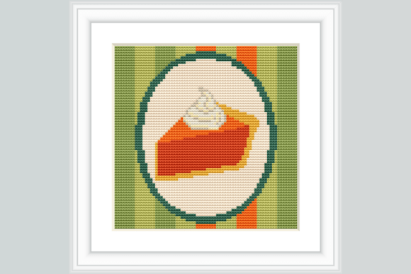 Pumpkin Pie Cross Stitch Pattern
