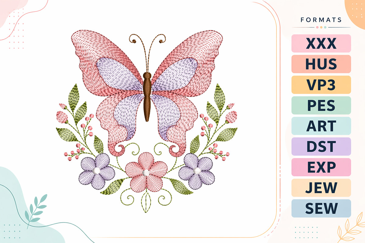 Ripple Butterfly Floral
